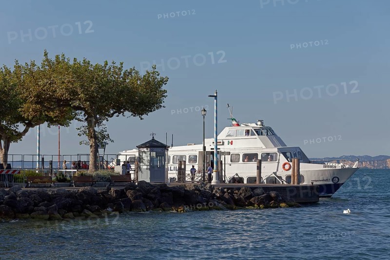 Lake Garda passenger ship at the jetty