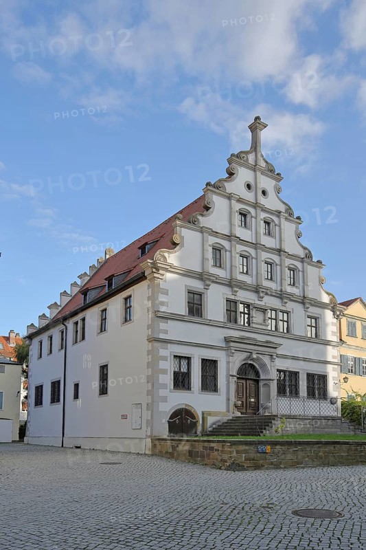 Historic Old Grammar School built 1582 with tail gable