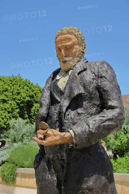 Sculpture and monument to French writer Victor Hugo by Ousmane Sow