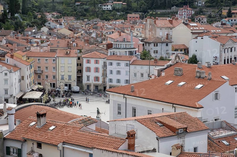 View of the old town with Tartini Square