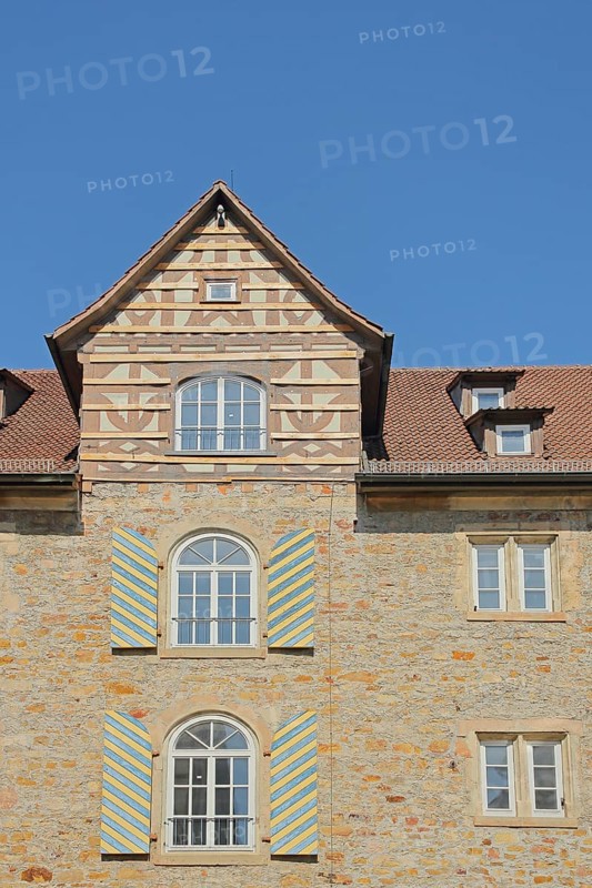 House facade of historic granary built 16th century