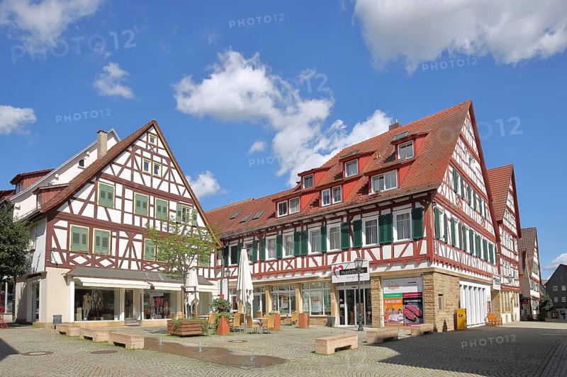 Half-timbered houses on the market square
