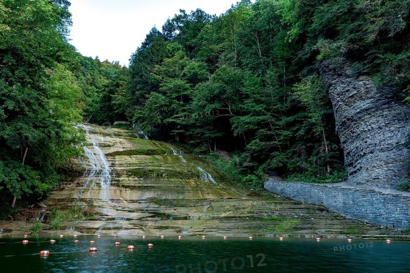 Buttermilk Falls at Sunset