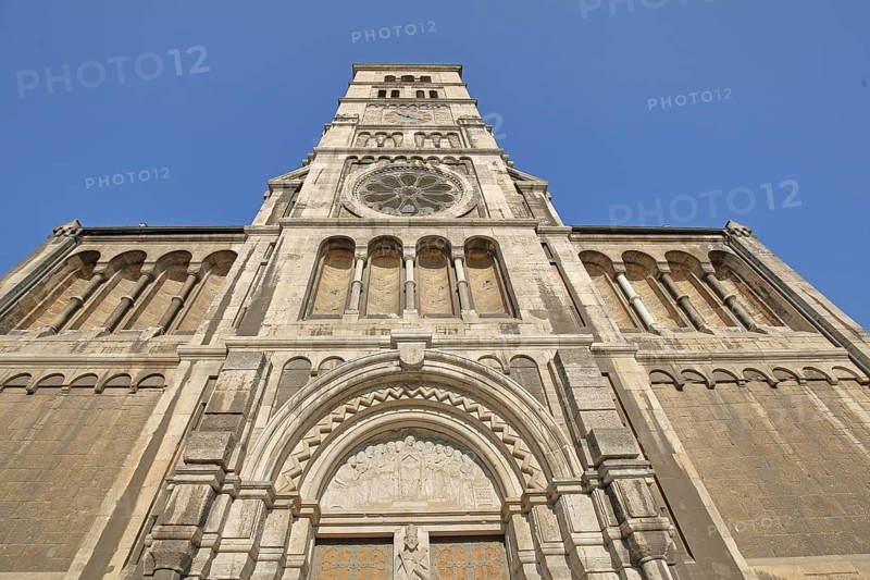 Neo-Romanesque Church of the Holy Spirit with tympanum