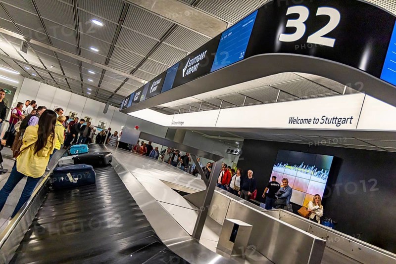 Baggage carousel at the airport