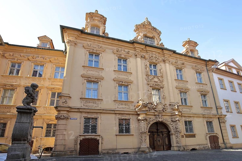 Baroque Boettingerhaus with portal and ornaments