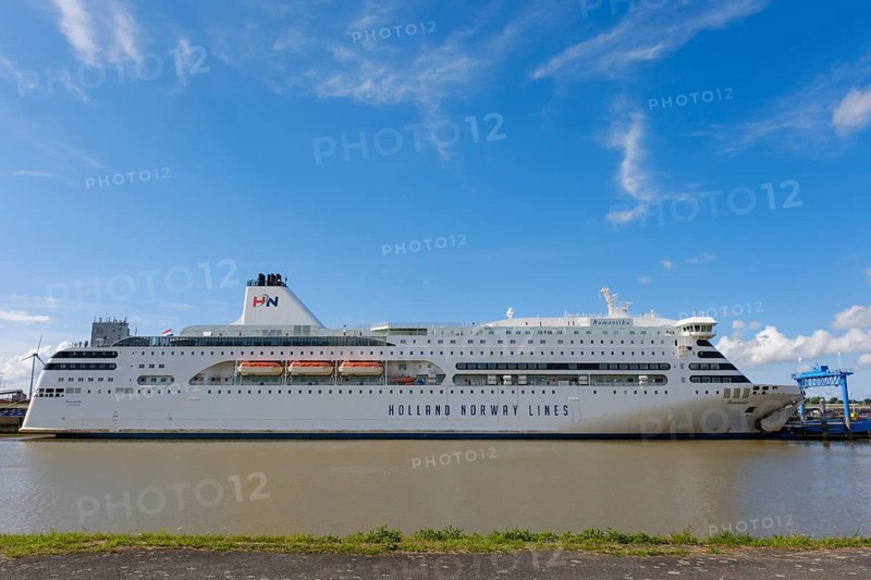 Ship Romantika of Holland Norway Lines at Emskai