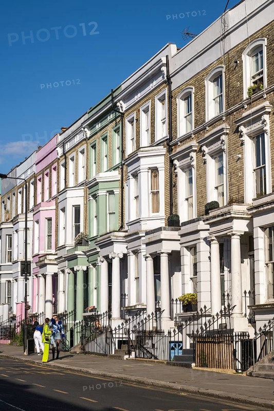 Colourful terraced houses