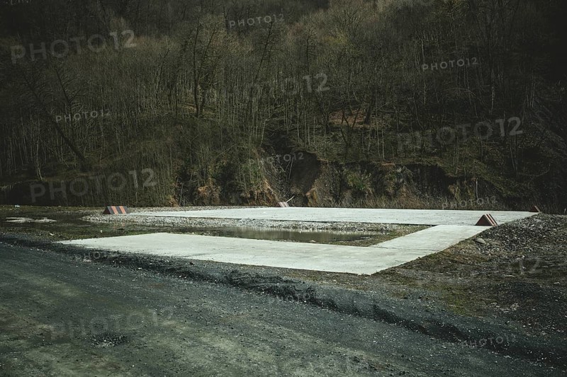Helipad of a Russian military base near Tkwarcheli