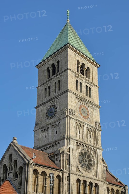 Church tower of the neo-Romanesque Holy Spirit Church
