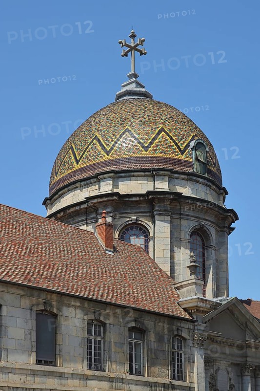 Dome with pattern of Notre-Dame du Refuge Cathedral
