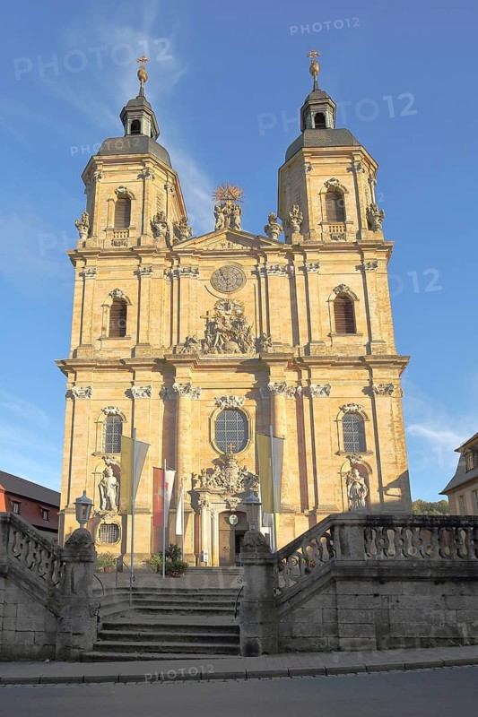 Baroque basilica with twin towers
