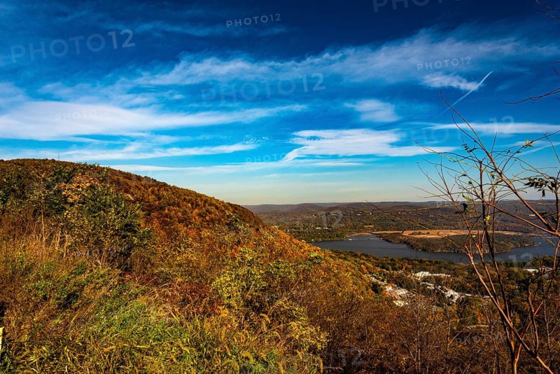 Autumn in Hudson Valey near West Point