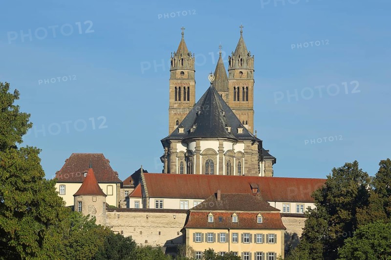 Romanesque monastery complex with monastery church Michael's Church