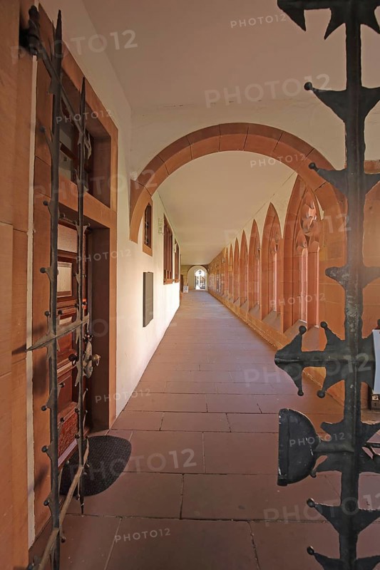 Entrance with gate and grille to the cloister of Augustinian monastery built 15th century