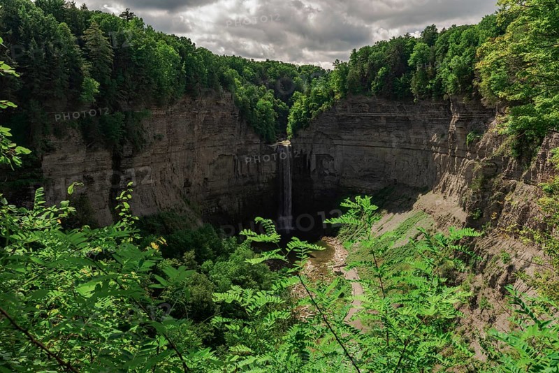 Taughannock Falls State Park: view from Falls Overlook. Ulysses