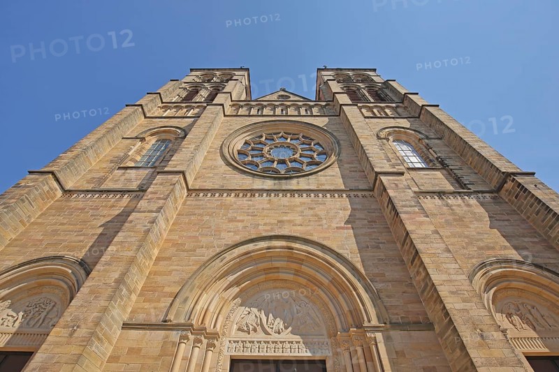 St. Maria Church built 1910 with view up to twin towers