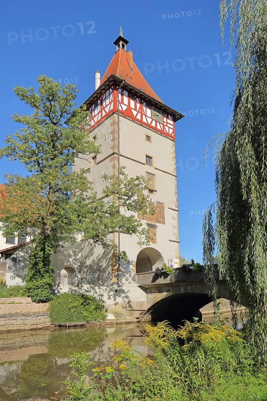 Historic Beinstein Gate built 1491 on the Rems