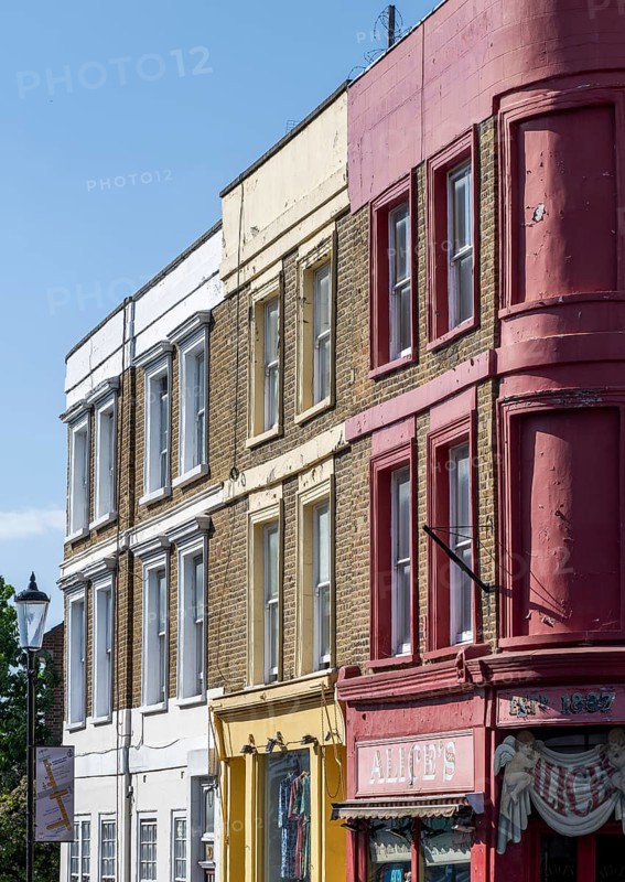 Colourful terraced houses