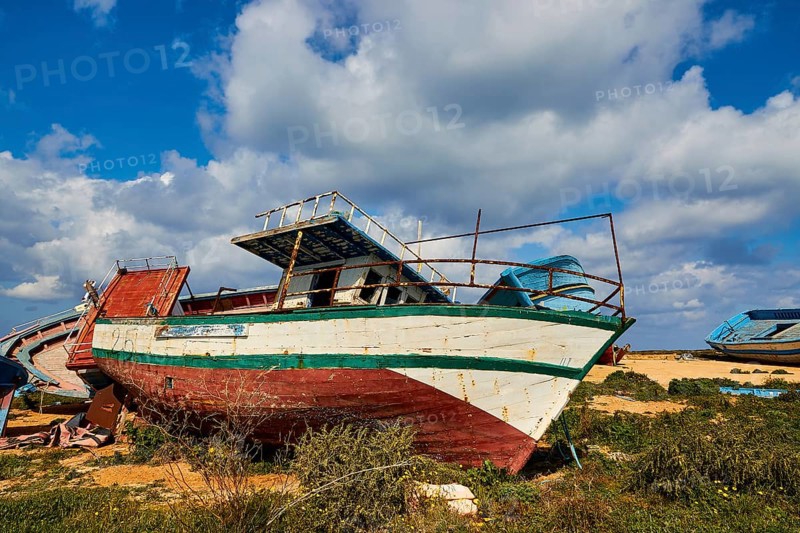 Larger boat with cabin