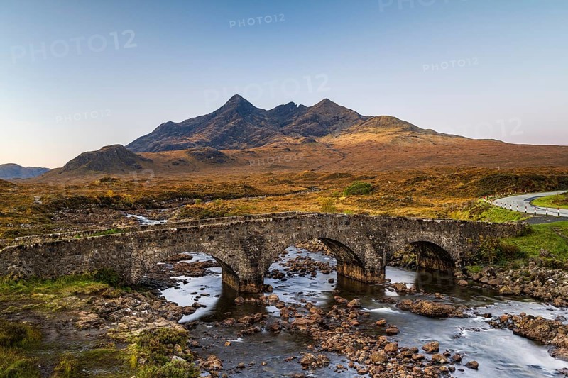 River Sligachan with old stone bridge