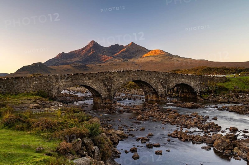 River Sligachan with old stone bridge
