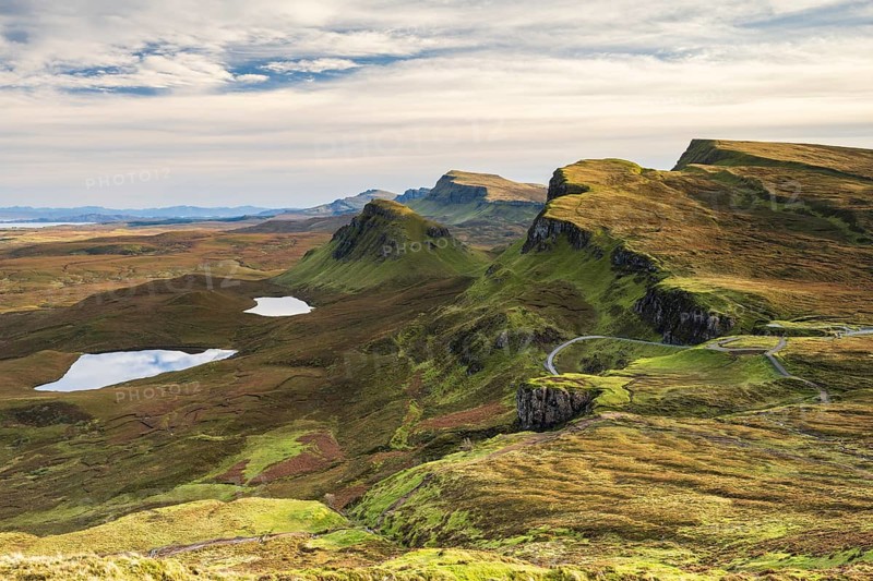 View of rocky landscape Quiraing