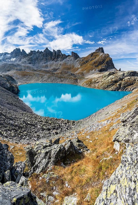 The Wildsee lake on the Pizol above Bad Ragaz