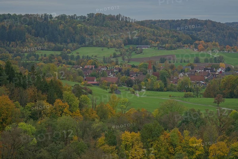 View of the old church in Gaildorf-Münster