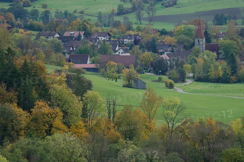 View of the old church in Gaildorf-Münster
