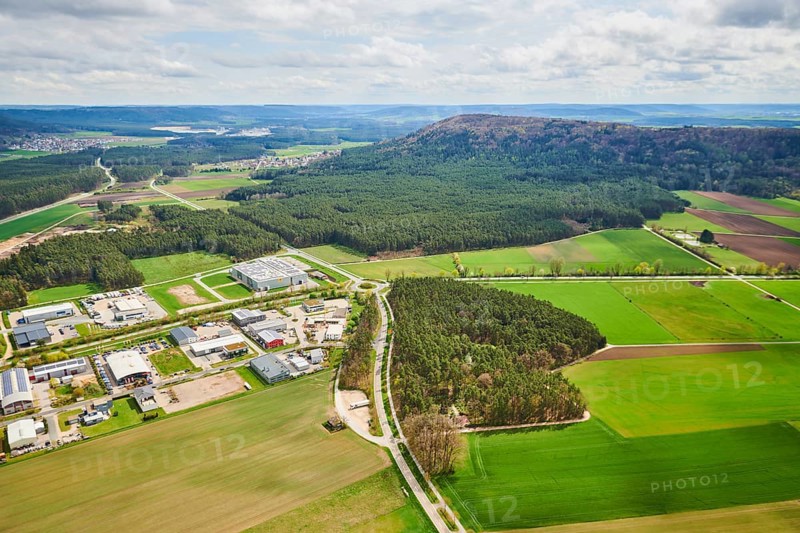 Aerial view of the area around Neumarkt in der Oberpfalz