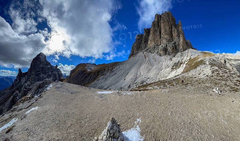 Panorama in the high mountains