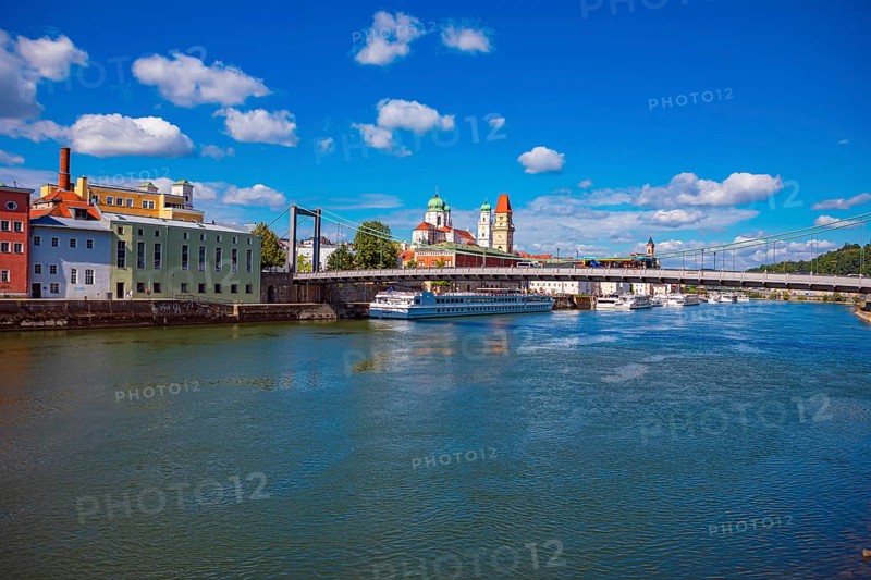 Prinzregent-Luitpold Bridge over the Danube in Passau