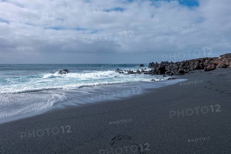 Lava rocks in the sea