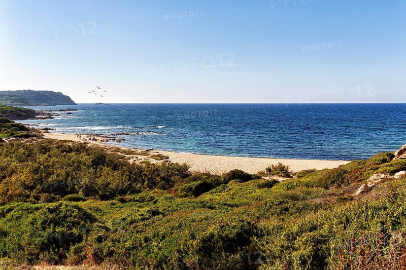 Coastline with beach near Santa Teresa di Gallura