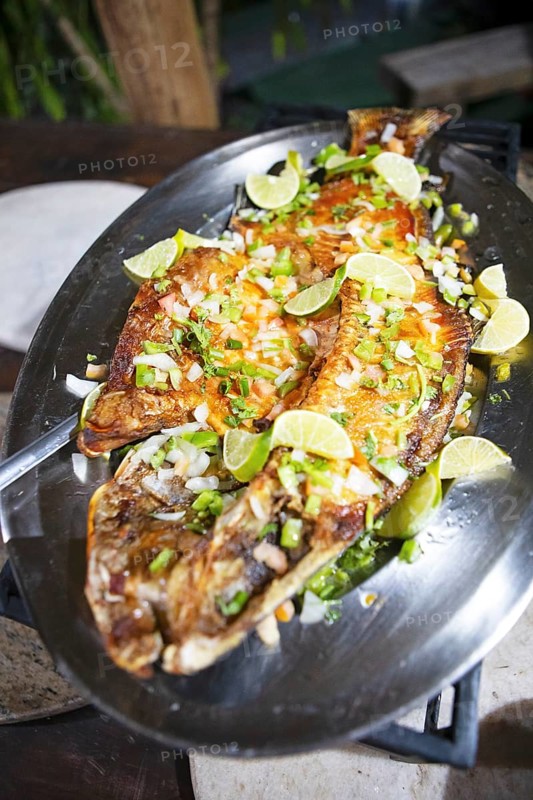 Grilled Tambaqui or Black Pacu or Millstone Tetra