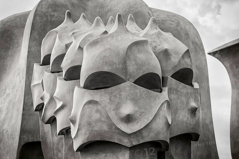 Sculptures on the roof of Casa Mila