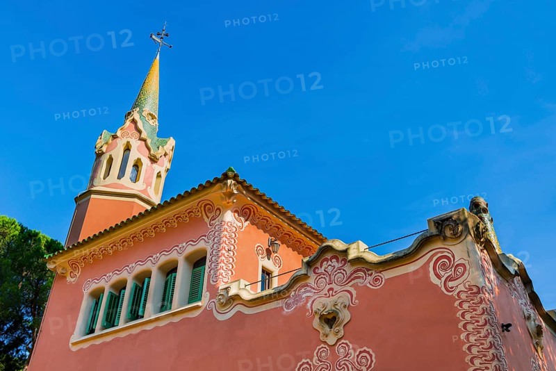 The Gaudi house museum in Park Guell in Barcelona