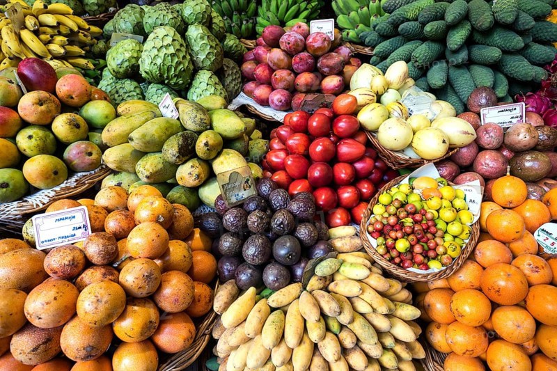 Exotic fruit stall