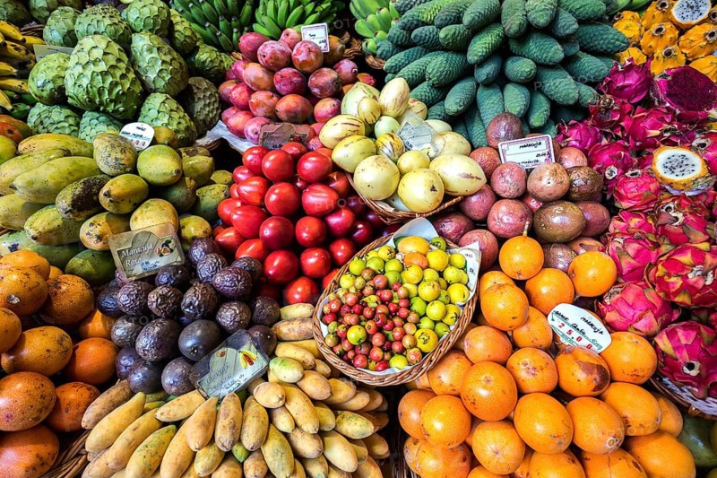 Exotic fruit stall