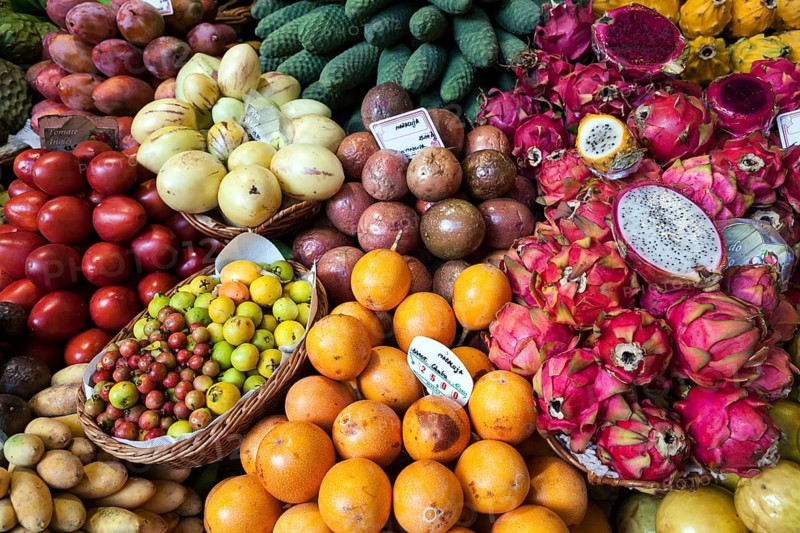 Exotic fruit stall