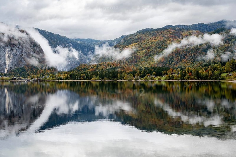 Morning atmosphere at Grundlsee