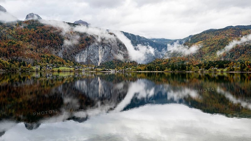Morning atmosphere at Grundlsee