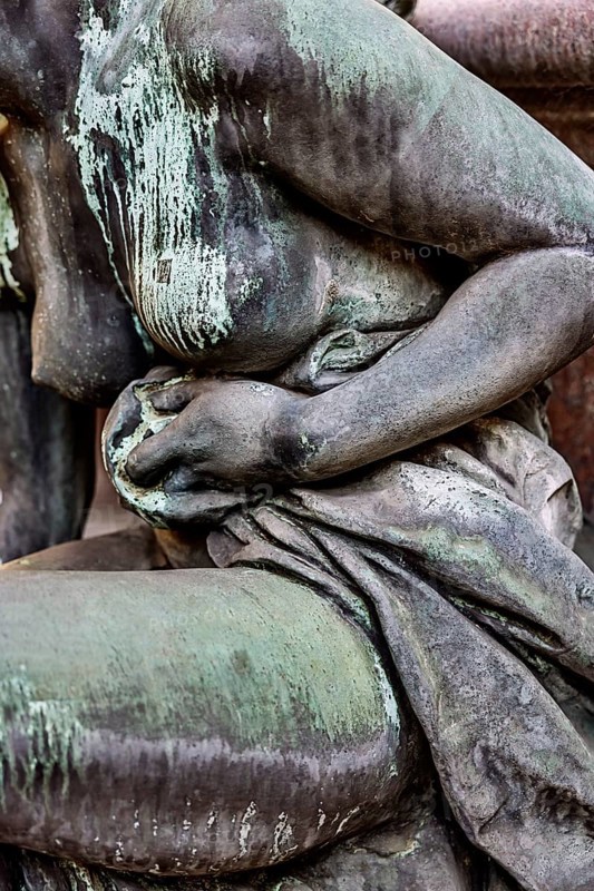 Weathered sculpture
