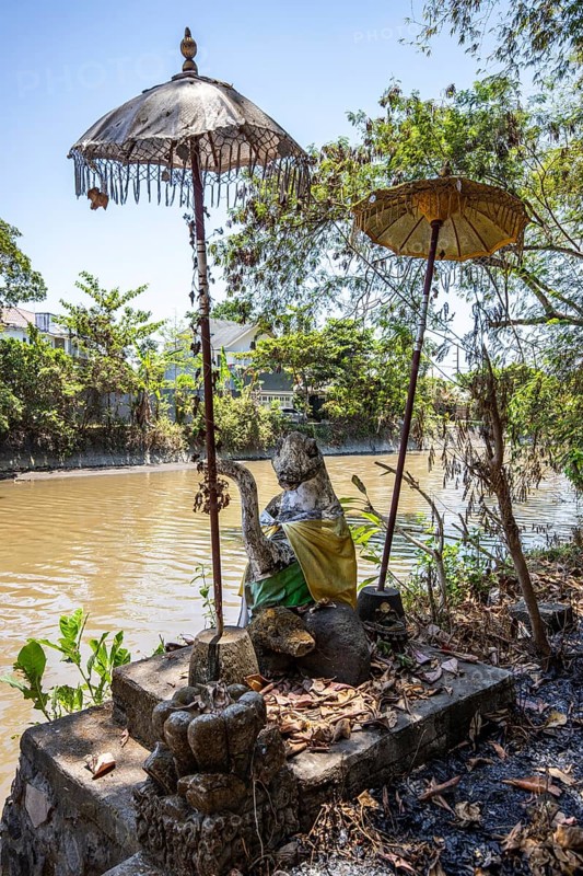 An abandoned temple and site in Bali