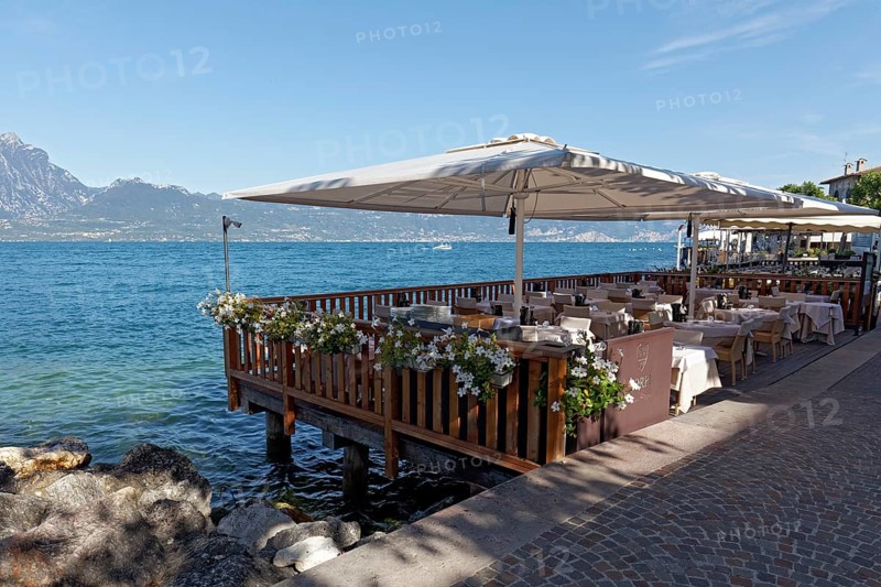 Restaurant terrace on the lakeshore