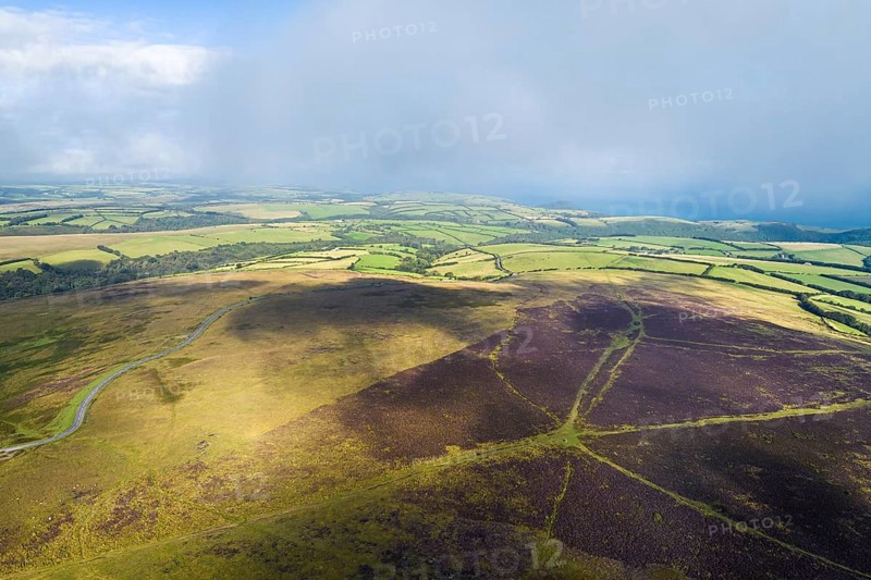 Moorland and Farms from a drone