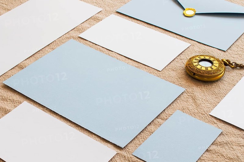 Composition colored papers vintage clocks