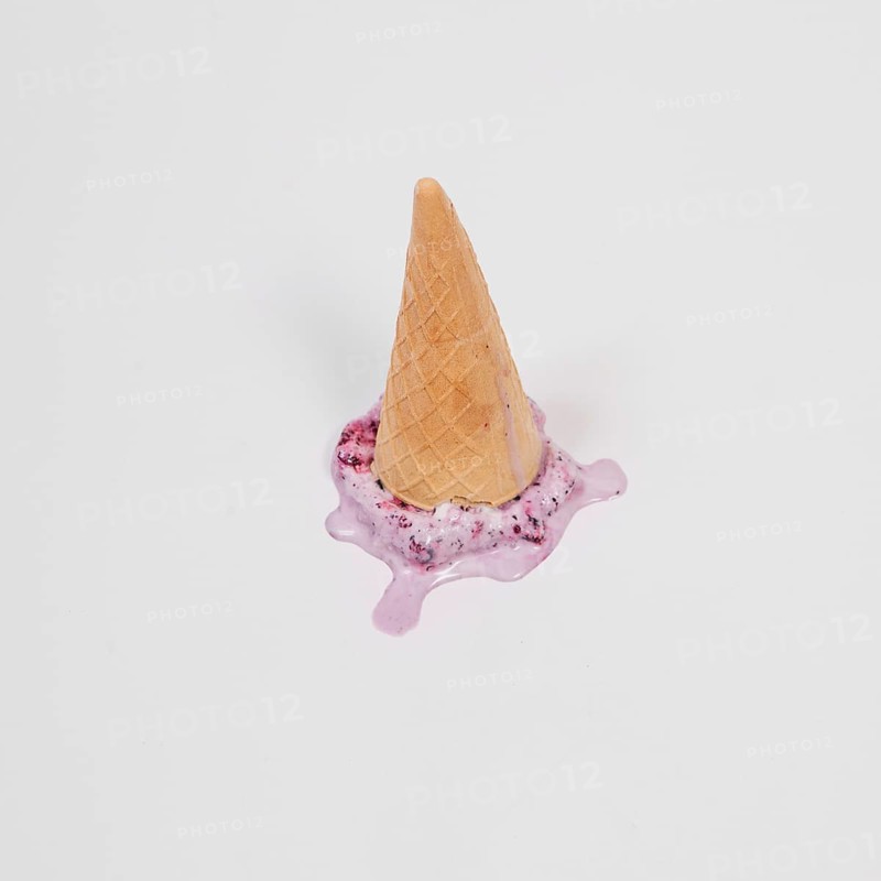Falling ice cream wafer cup