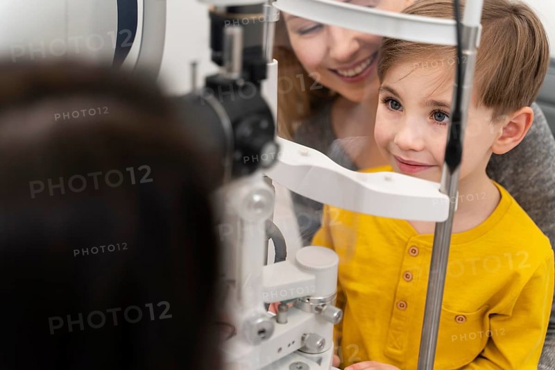 Little boy eyes consult